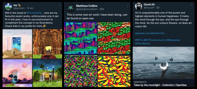 3 Gifs all together 3's